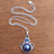 Cultured Pearl and Opal Pendant Necklace from Bali 'Ocean Glow'