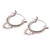 Bubble Pattern Sterling Silver Hoop Earrings from Bali 'Delightful Bubbles'