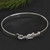 Sterling Silver Knot Bangle Bracelet from Mexico 'Knot'