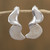 Modern Wavy Sterling Silver Drop Earrings from Mexico 'Waves of Time'