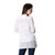 Eyelet Pattern Cotton Blouse in White from India 'Hakoba in White'