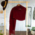 Knit 100 Alpaca Shawl in Claret from Peru 'Claret Enchantment' Knit 100 Alpaca Shawl in Claret from Peru 'Claret Enchantment'
