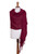 Knit 100 Alpaca Shawl in Claret from Peru 'Claret Enchantment' Knit 100 Alpaca Shawl in Claret from Peru 'Claret Enchantment'
