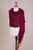 Knit 100 Alpaca Shawl in Claret from Peru 'Claret Enchantment' Knit 100 Alpaca Shawl in Claret from Peru 'Claret Enchantment'