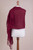 Knit 100 Alpaca Shawl in Claret from Peru 'Claret Enchantment' Knit 100 Alpaca Shawl in Claret from Peru 'Claret Enchantment'
