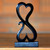 Artisan Crafted Romantic Wood Sculpture 'Love Unites'
