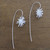 Modern Sterling Silver Drop Earrings Crafted in Bali 'Coral Glisten'