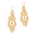 18k Gold Plated Sterling Silver Dangle Earrings from Bali 'Majestic Parade'