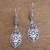 Sterling Silver Bhoma Dangle Earrings from Bali 'Great Bhoma'