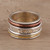 Sterling Silver Spinner Ring Crafted in India 'Exciting Garden'