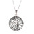 Sterling Silver Om Tree Pendant Necklace from India 'Pious Om'