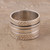 Sterling Silver Spinner Ring from India 'Gleaming Zigzag'