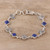 Lapis Lazuli Owl Link Bracelet from India 'Royal Owls'