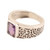 Sparkling Amethyst Ring from India 'Purple Glisten'