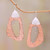 Sterling Silver and Glistening Copper Dangle Earrings 'Glistening Lakes'