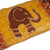 Elephant-Themed Batik Cotton Table Runner from Ghana 'Elephant Wrap'