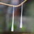 Brushed-Satin Sterling Silver Drop Earrings from Bali 'Brushed Classic'