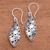 Openwork Sterling Silver Dangle Earrings from Bali 'Beautiful Twist'
