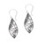 Openwork Sterling Silver Dangle Earrings from Bali 'Beautiful Twist'