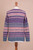 Multi-Color Stripe Alpaca Blend Long Sleeve V-Neck Sweater 'Mesa Sunrise'