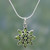 Hand Crafted Women's Sterling Silver Peridot Jewelry 'Sunflower Green'