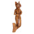 Suar Wood Mermaid Cat Wall Sculpture from Bali 'Mermaid Cat'