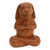 Suar Wood Praying Beagle Sculpture from Bali 'Praying Beagle in Brown'