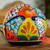 Floral Talavera-Style Ceramic Decorative Accent from Mexico 'Summer Designs'