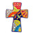 Talavera-Style Ceramic Wall Cross from Mexico 'Spanish Faith'