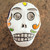 Skull-Shaped Talavera-Style Ceramic Decorative Box 'Calavera Keeper'