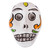 Skull-Shaped Talavera-Style Ceramic Decorative Box 'Calavera Keeper'