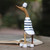 Acacia Wood and Bamboo Root Sailor Duck Sculpture from Bali 'Sailor Duck'