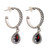 Garnet dangle earrings 'Crimson Allure'