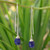 Sterling Silver and Lapis Lazuli Dangle Earrings 'Sublime'