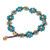Serpentine Beaded Macrame Bracelet from Thailand 'Blooming with Love'