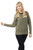 Cable Knit Baby Apaca Blend Pullover in Olive from Peru 'Warm Charm in Olive'