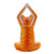 Orange Suar Wood Asana Pose Yoga Cat Sculpture from Bali 'Toward the Sky Orange Yoga Cat'