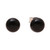 Round Black Onyx Stud Earrings from India 'Gemstone Orbs'