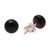 Round Black Onyx Stud Earrings from India 'Gemstone Orbs'