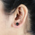 Round Black Onyx Stud Earrings from India 'Gemstone Orbs'