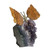 Jasper and Amethyst Butterfly Gemstone Figurine from Brazil 'Earthen Wings'