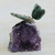 Serpentinite and Amethyst Butterfly Gemstone Figurine 'Forest Wings'