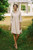 Embroidered Cotton and Linen Blend Shirtdress 'Alabaster Bliss'