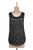 Floral Block-Printed Viscose Tank Top from India 'Midnight Glory'