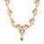 Gold Plated 15-Carat Blue Topaz Link Necklace from India 'Azure Glitter'