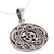 Celtic Om Sterling Silver Pendant Necklace from India 'Om Pattern'
