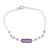 3.5-Carat Amethyst Pendant Bracelet from India 'Magical Prism'