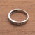 Love-Themed Sterling Silver Band Ring from Bali 'Love Swirls'