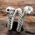 Sterling Silver Skull Wrap Ring from India 'Snaking Skulls'