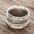 Patterned Sterling Silver Spinner Ring from India 'Rotating Style'